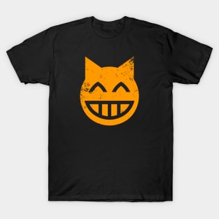 Grinning Grunge Cat Emoji T-Shirt